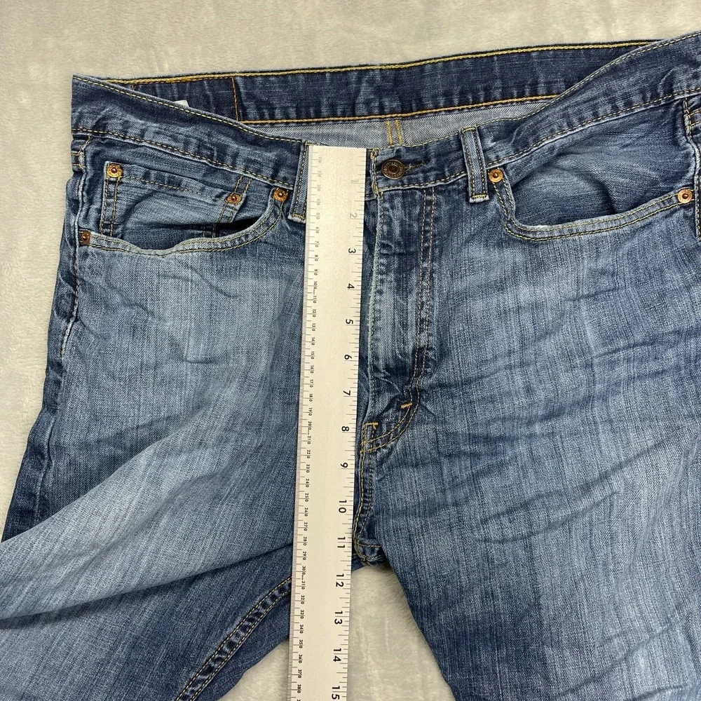 Levi's Jeans Mens 36x29 Blue Denim Medium‎ Wash Red Tab Straight Leg Streetwear